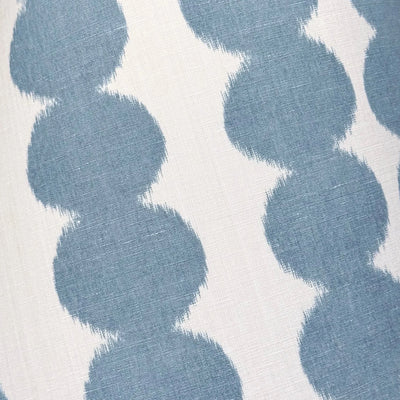 Schumacher - Full Circle in Sky Light Blue Fabric Lampshade