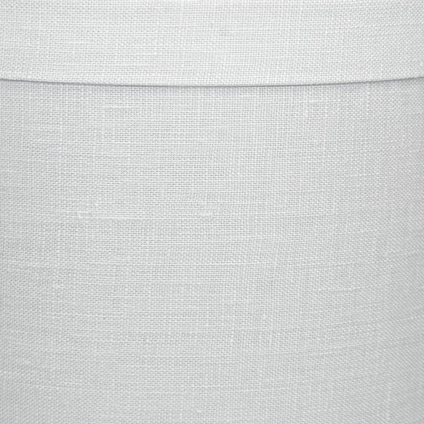 Close up Linen Banded Retro Drum Lampshade in Bone