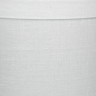 Close up Linen Banded Retro Drum Lampshade in Bone