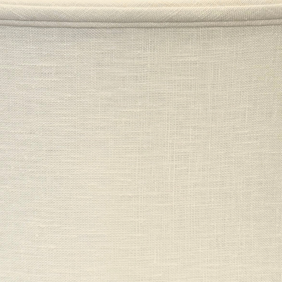 Close up Linen Rounded Square Bell Lampshade - Egg
