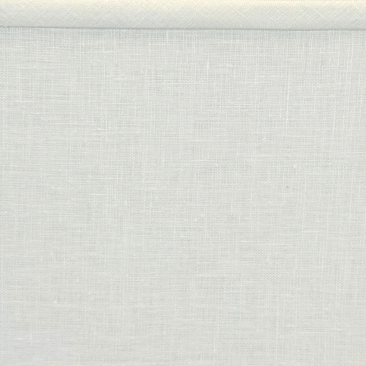 close up Retro Rectangle Linen Lampshade - Off White