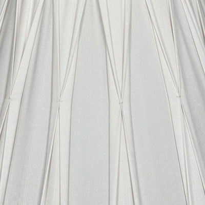 Smocked Pleat Silk Lampshade close up