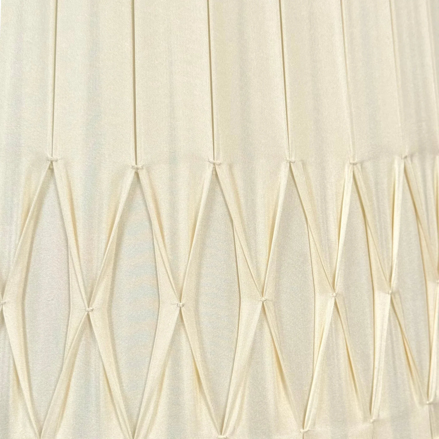 Bottom Smocked Silk Lampshade