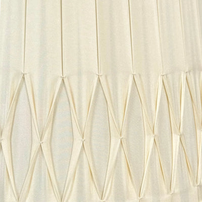 Bottom Smocked Silk Lampshade