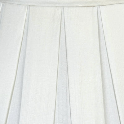 Close-up of a white fabric with pleated texture