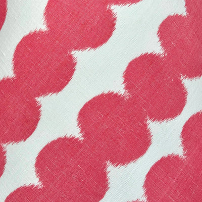 close up Schumacher - Full Circle in Fuchsia Fabric Lampshade fabric