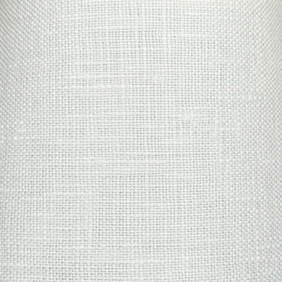close up of Linen Rolled Edge Candle Empire Chandelier Shade in Bone