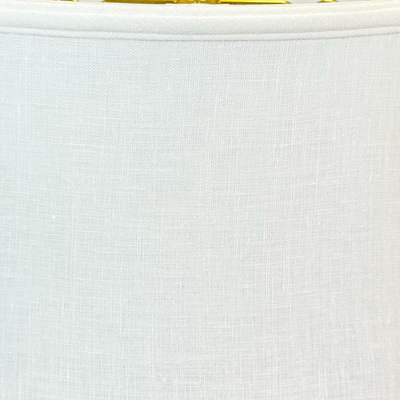 Linen Rounded Square Bell Lampshade - Bone