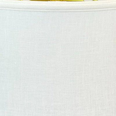 Linen Rounded Square Bell Lampshade - Bone