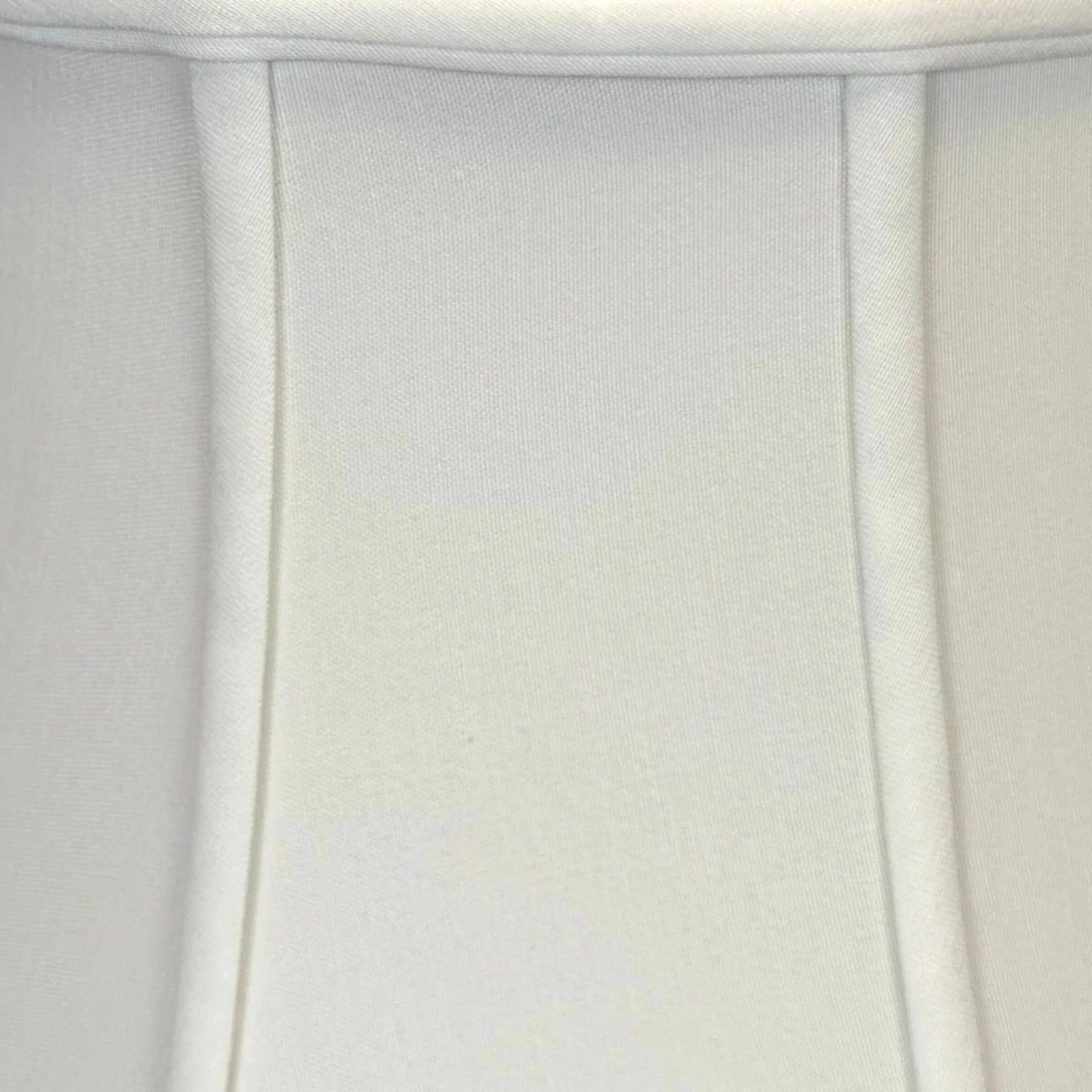 up close Slubless Silk Antique Bell Lampshade - Bone