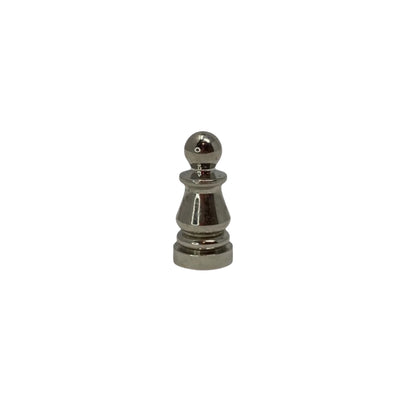 Column Style Brass Finial in Nickel Plated Brass