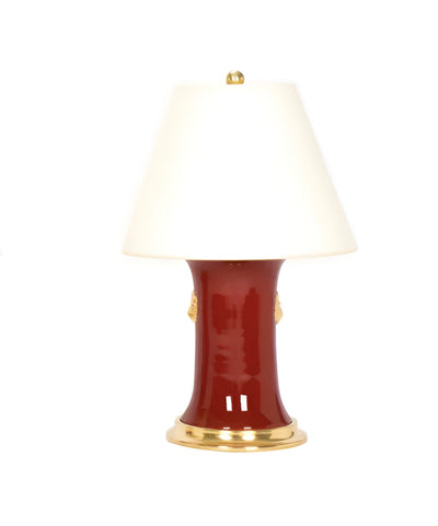 Christopher Spitzmiller Patricia Lamp  in Scarlet and Gold Luster