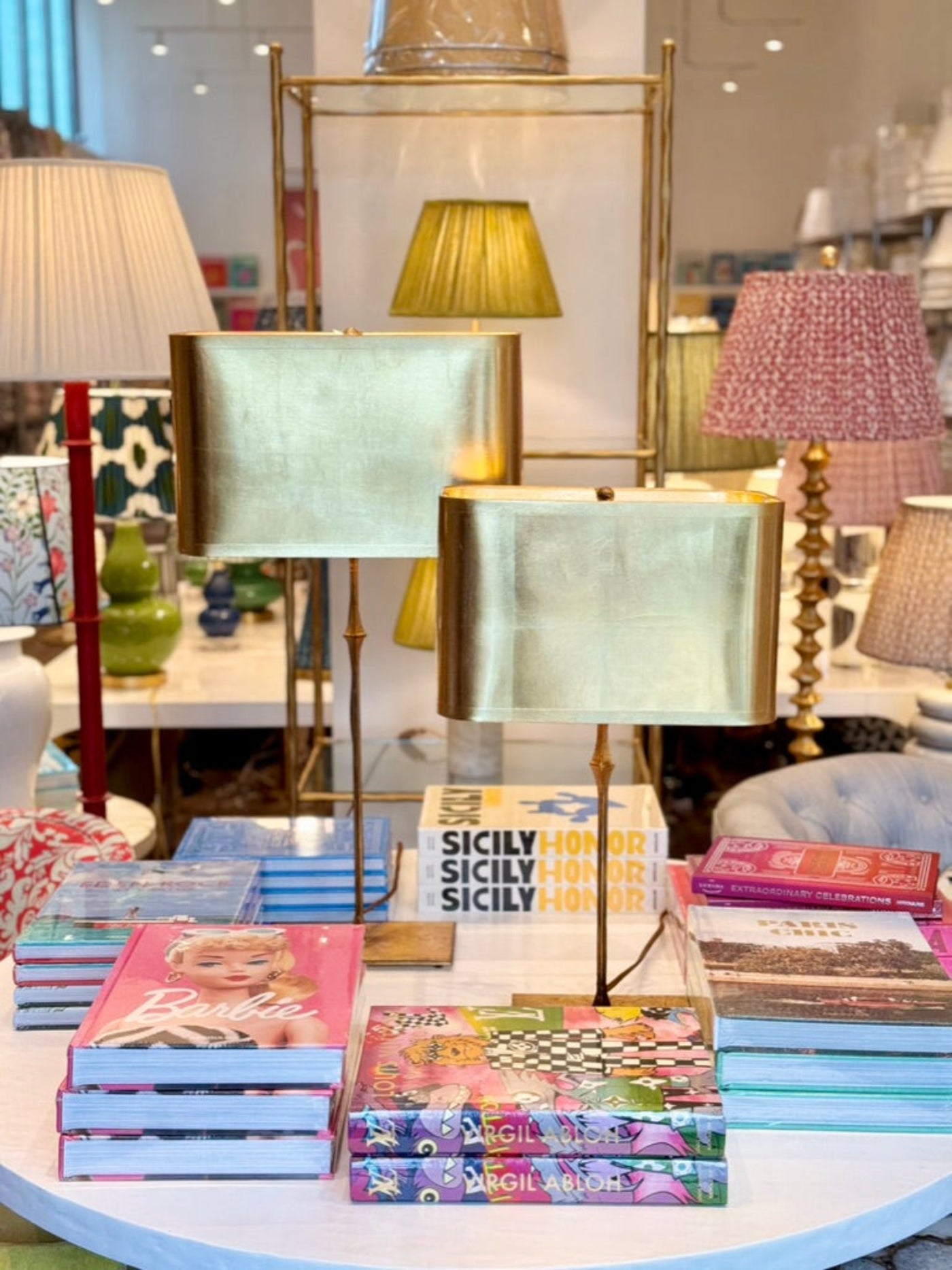 Gold Rectangle Lampshade
