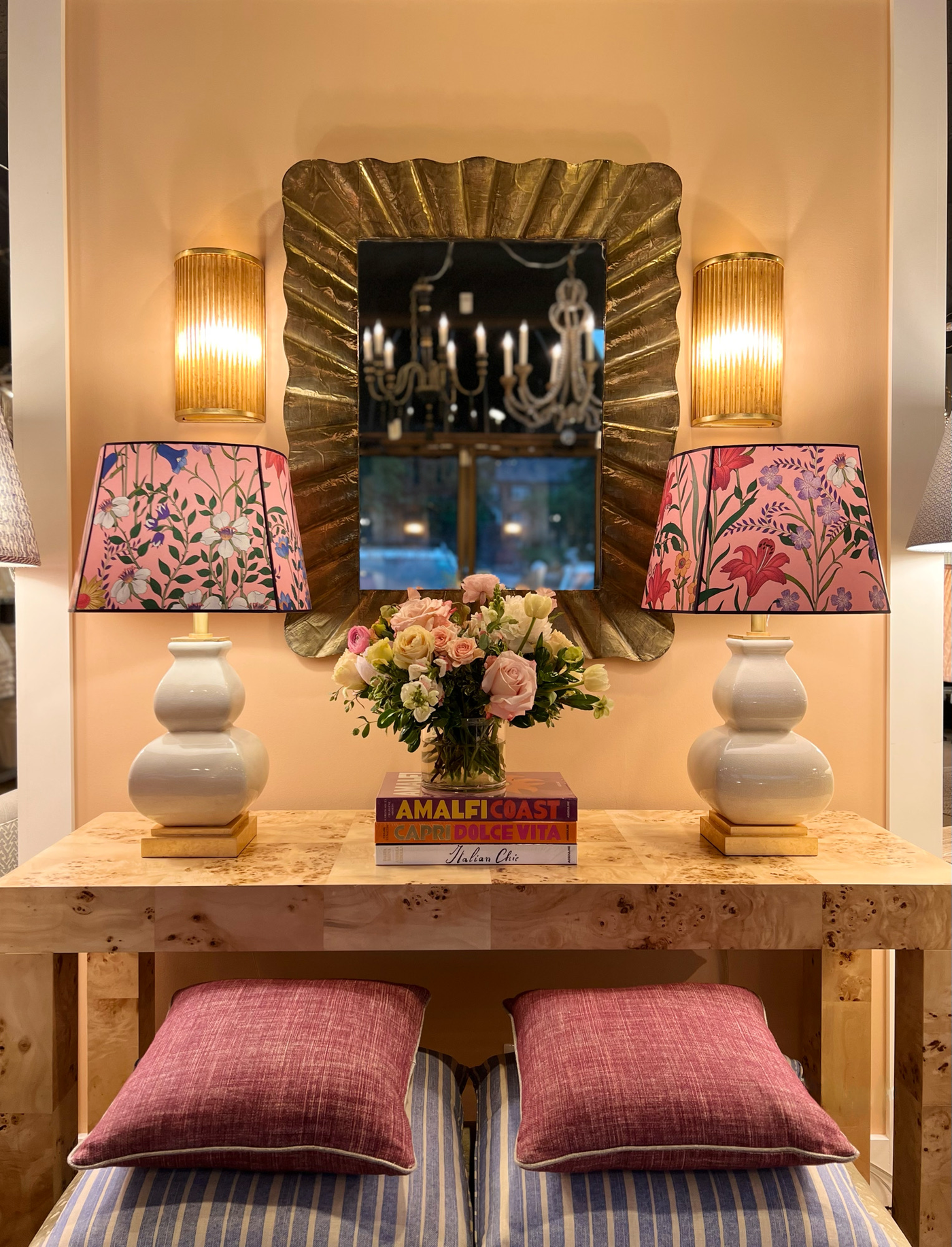 Gucci - New Flora Pink Wallpaper Lampshade