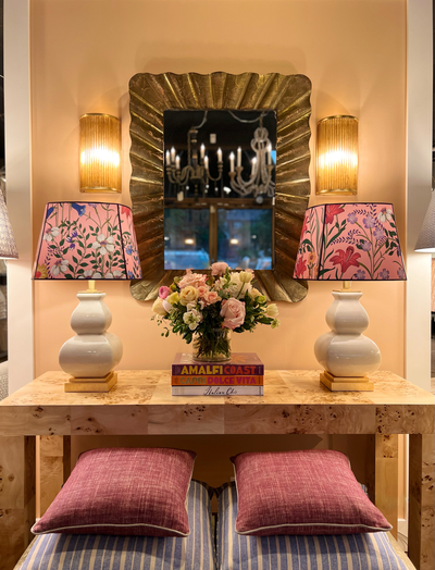 Gucci - New Flora Pink Wallpaper Lampshade