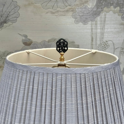 Dark Green Jasper Floral Finial Close up