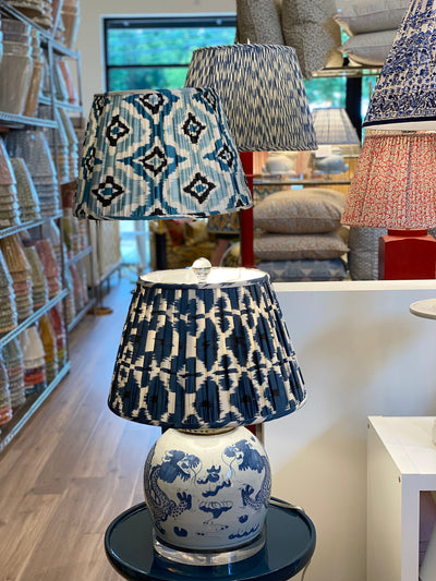 Ikat lampshades