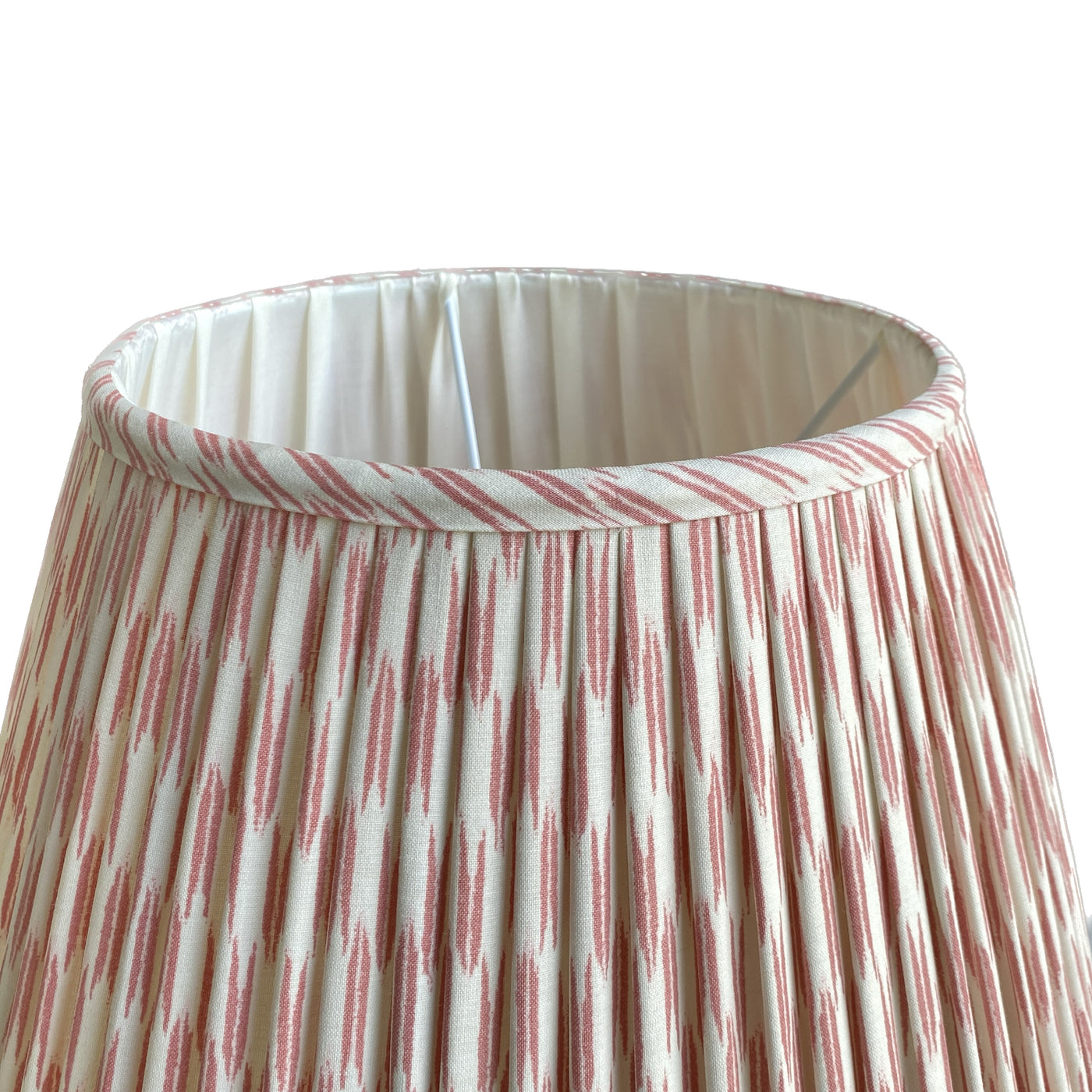 Ian Sanderson pink and white lampshade