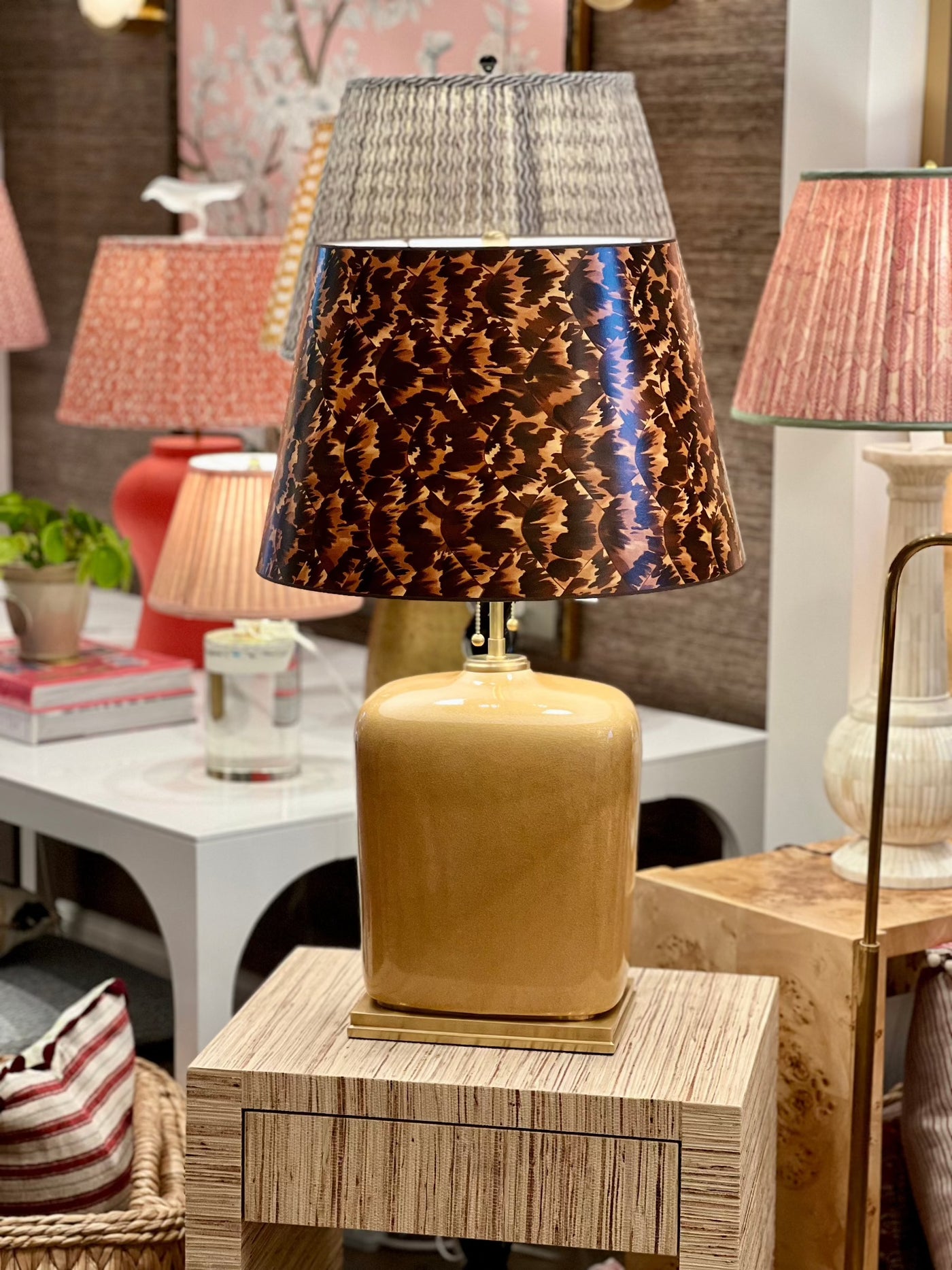 Mimi Lamp and Schumacher Lampshade