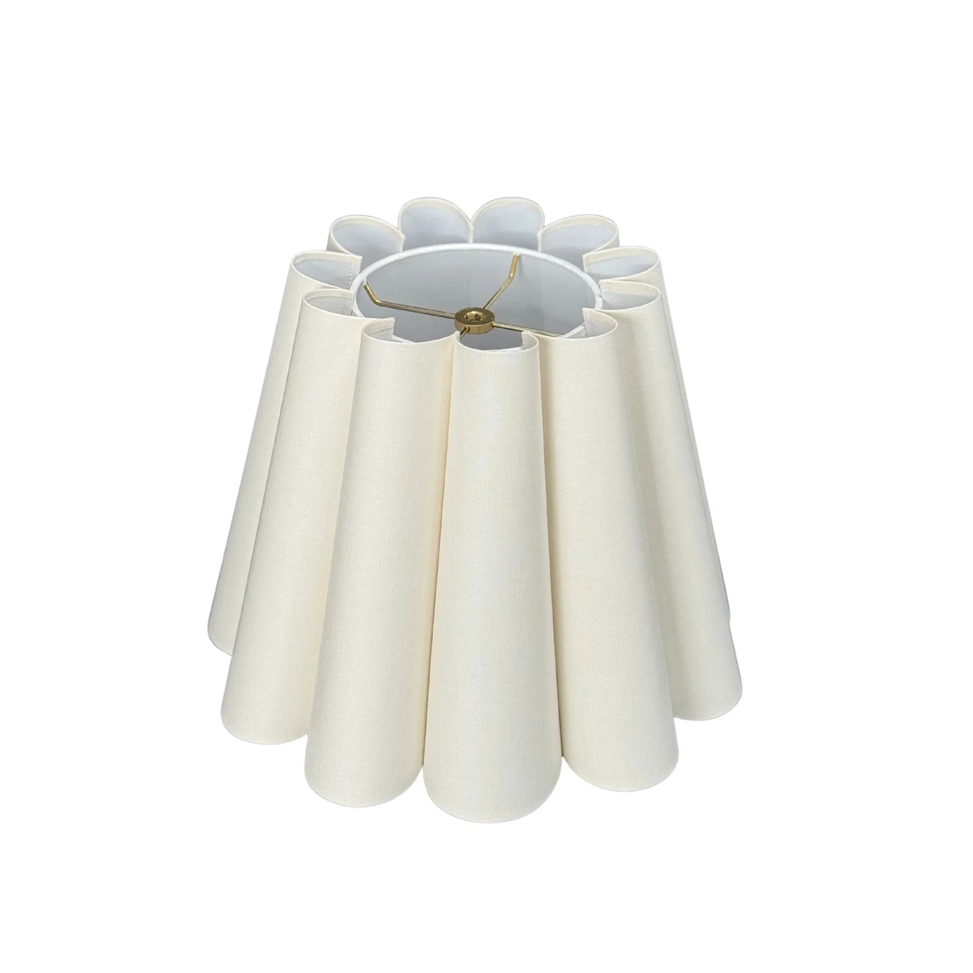 Egg Out Scallop Linen Hardback Lampshade