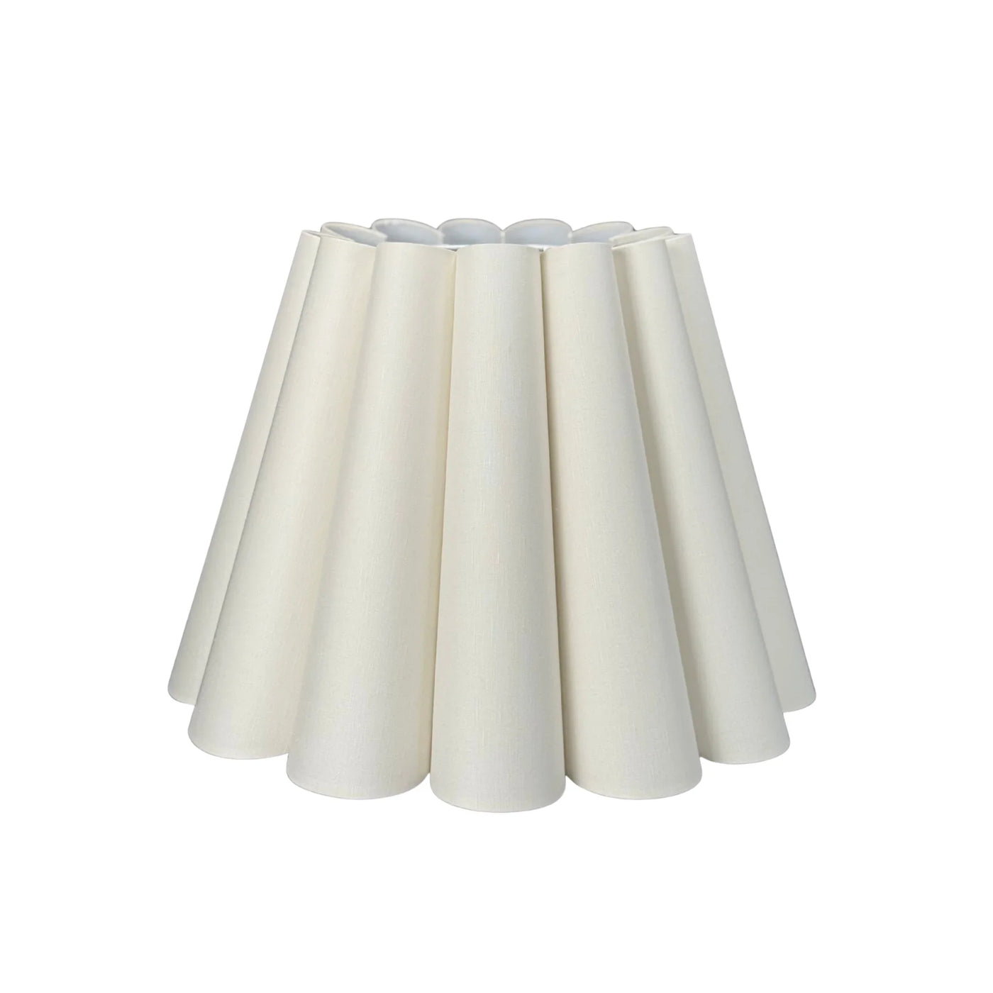 Egg Out Scallop Linen Hardback Lampshade