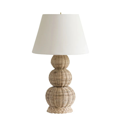 Fairfield Rattan basket weave lamp