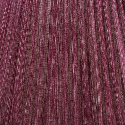 Close-up of Fermoie Back to the Fuchsia lampshade fabric with pleated design in a deep pink hue.