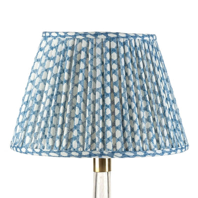 Fermoie Blue Wicker Lampshade