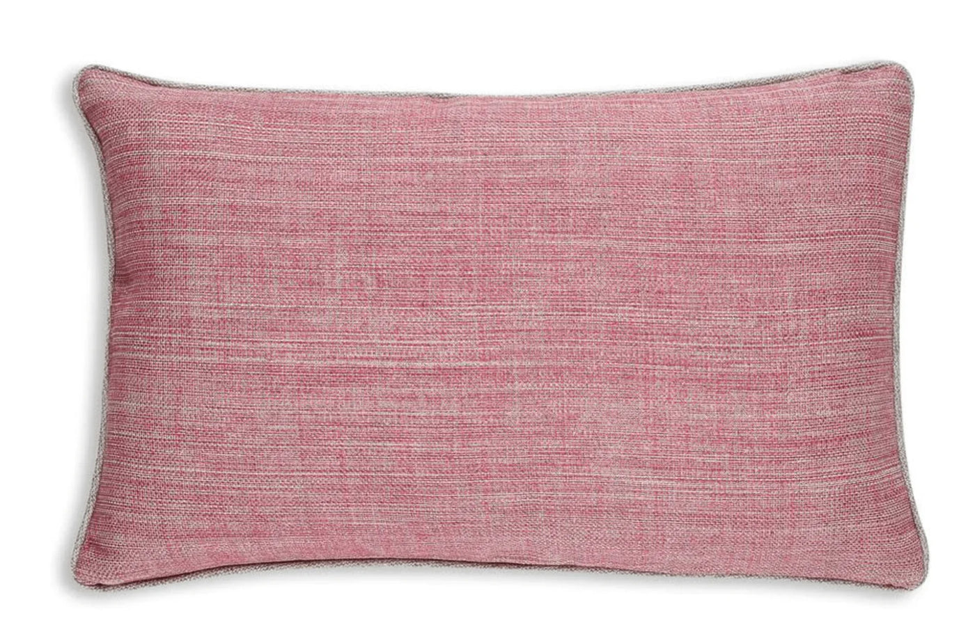 Large oblong Fermoie cushion in Colonel pink fabric linen
