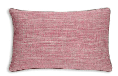 Large oblong Fermoie cushion in Colonel pink fabric linen