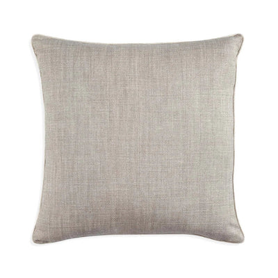 Large square designer Fermoie cushion in Silver Something linen fabric 