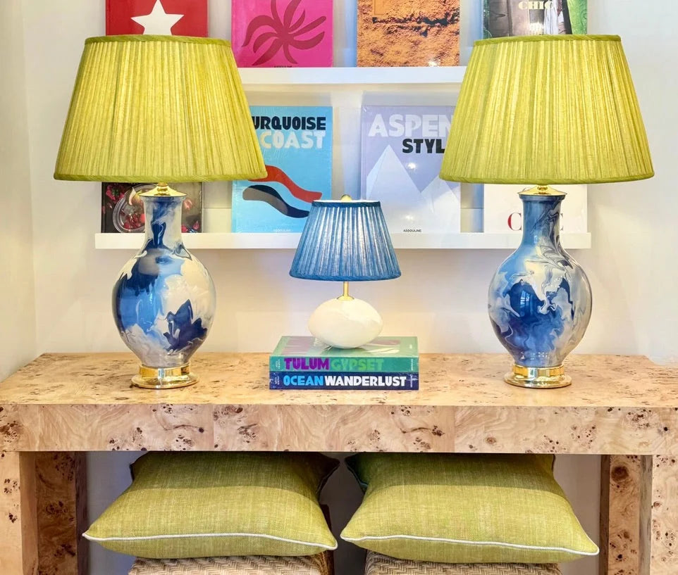 Fermoie Euphorbia Lampshades  and Paul Schneider Lamps