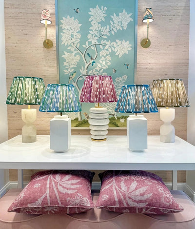 Fermoie Whittle Lampshade vignette on the shade shop lamps