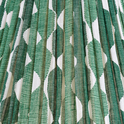 Fermoie Green Whittle Lampshade Close up of fabric