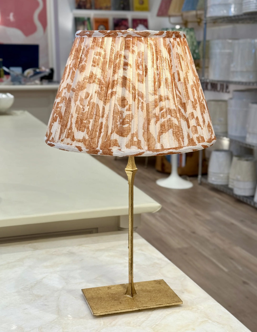 Fermoie Orange Marlborough Lampshade
