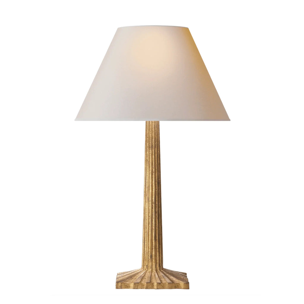 The Shade Shop Strie Fluted Column Table Lamp