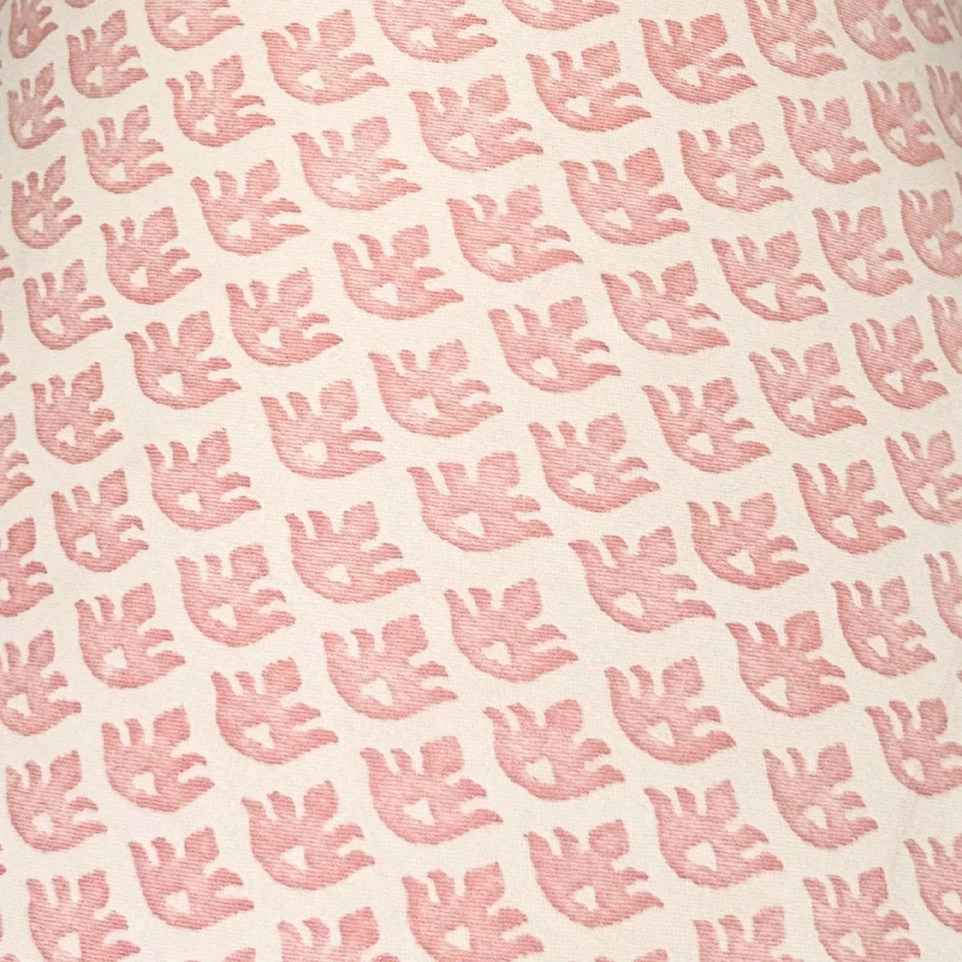 Fortuny - Canestrelli in Powder Pink & White Fabric Lampshade