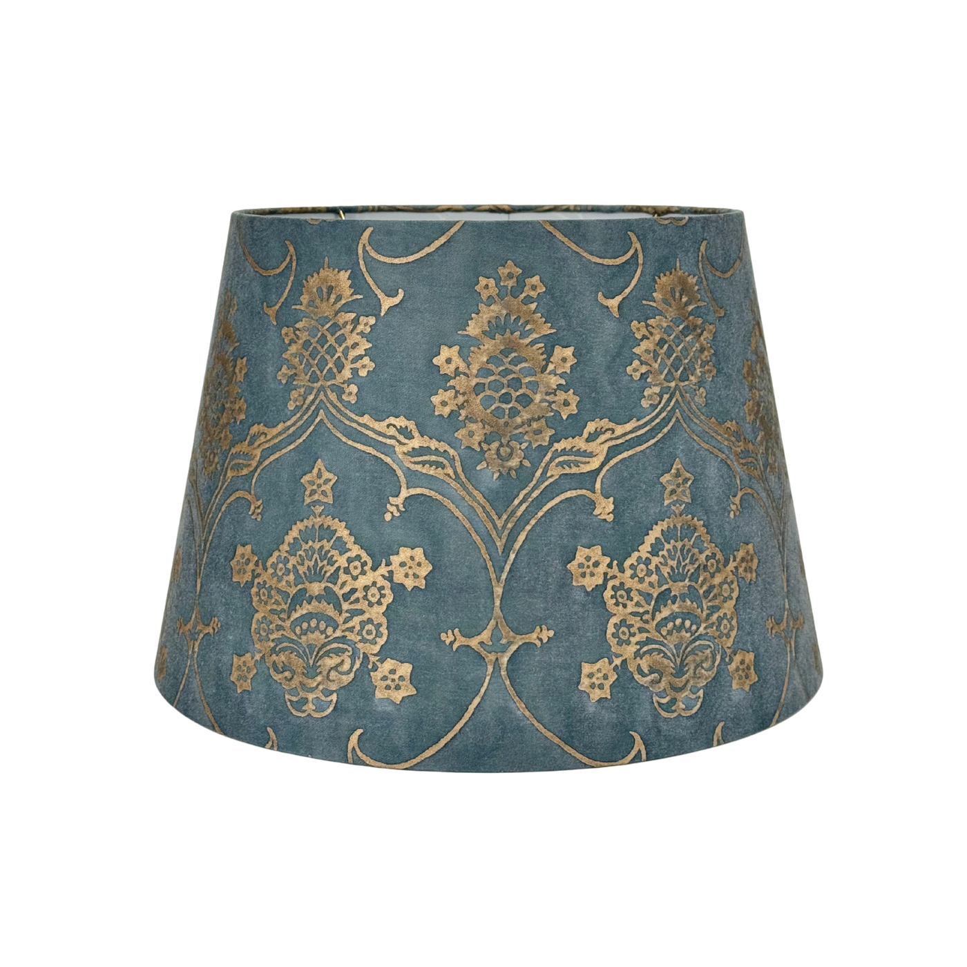 Fortuny - Veronese in Blue & Silvery Sky Fabric Lampshade