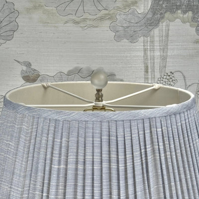 Frosted Ball Polished Nickel Finial 30mm Close Up