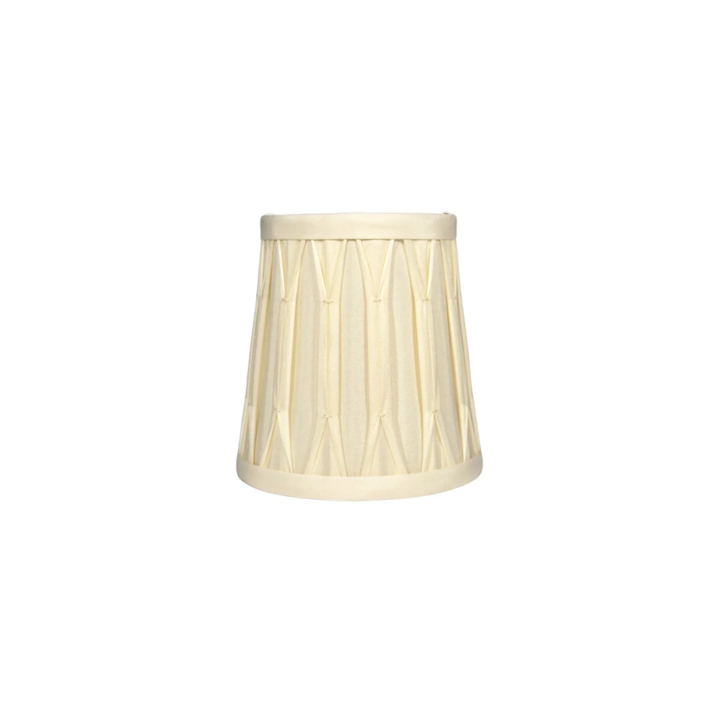 Full Smocked Silk Chandelier Shade - Egg