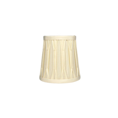 Full Smocked Silk Chandelier Shade - Egg