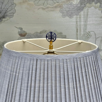 Genuine Blue Sodalite Good Luck Finial Close Up