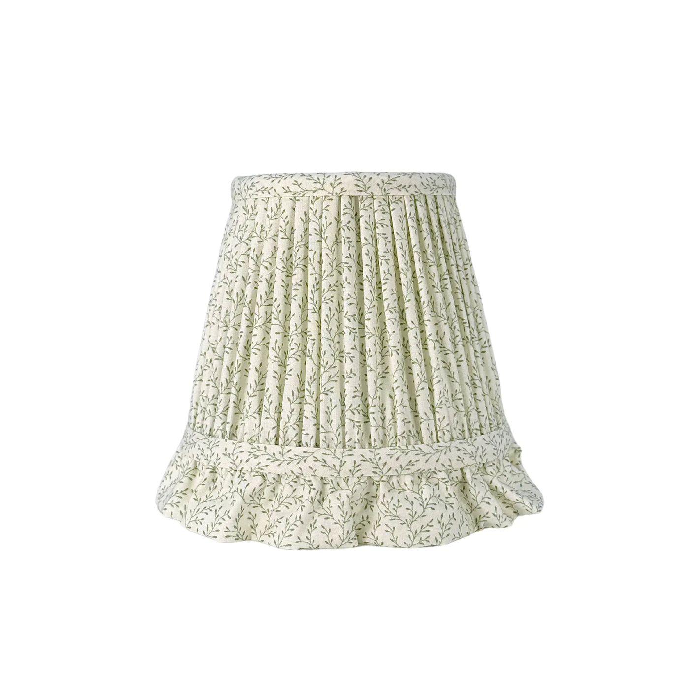 Ian Sanderson Green Leonie Ruffle Lampshade 6in