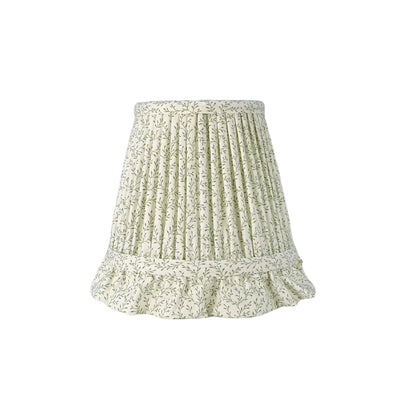Ian Sanderson Green Leonie Ruffle Lampshade 6in