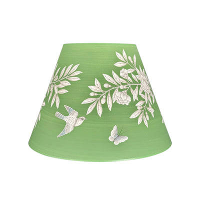 Gracie - Handpainted Greenfield Paper Lampshade