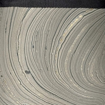 Up close Grey Marbled Paper Lampshade for Poldina Pro & Pro Mini