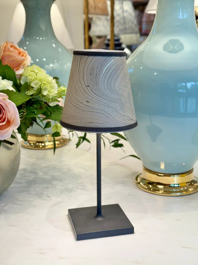 Grey Marbled Paper Lampshade for Poldina Pro & Pro Mini on Poldina