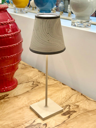 Grey Marbled Paper Lampshade for Poldina Pro & Pro Mini on Poldina