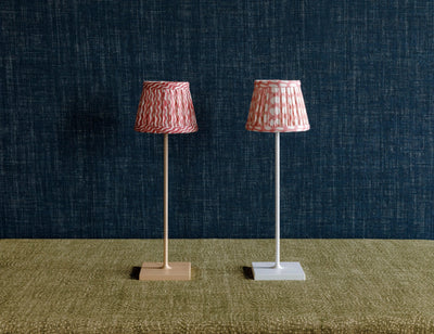 Fermoie Light Pink Wicker Lampshade for Poldina Pro & Pro Mini