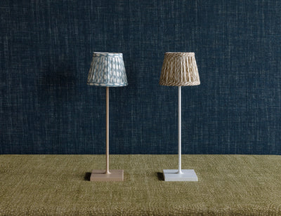 Fermoie Light Blue Wicker Lampshade for Poldina Pro & Pro Mini